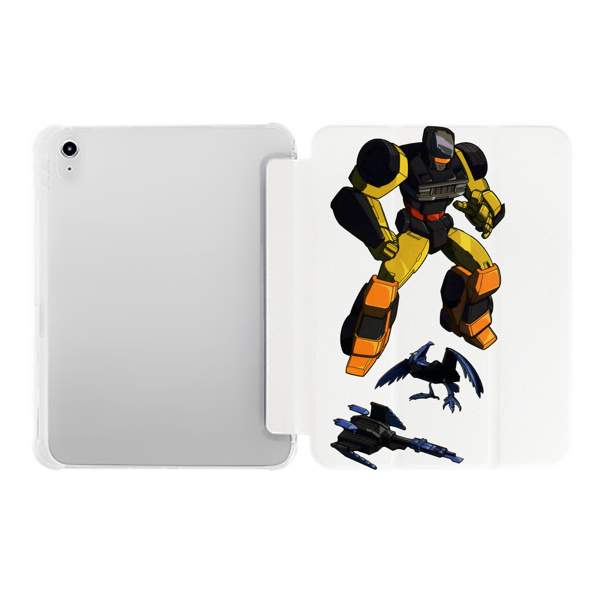 （画像用）  IPad ケース ペン収納付き 三つ折りスタンド PUレザー×シリコン 対応機種9.5/10.5/10.9インチ
